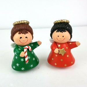 Vtg Hallmark Christmas Angels Shaker Set